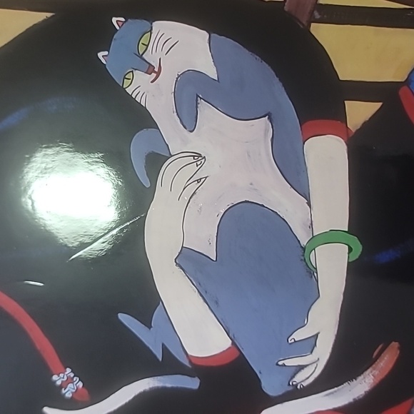 Shanghai lady with cats Asian themed art poster 11x14" - Picture 8 of 9